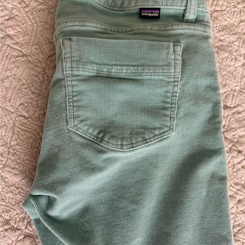 Patagonia Teal Corduroy Jeans Soft Washed Straight Cut
